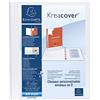 Exacompta - 51922E - 1 Raccoglitore Personalizzabile Kreacover - 2 Anelli a D 30 mm - Copertina Foderata PP con Tasca Fronte/Dorso - Dorso 47 mm - F.to Esterno 27.7x32 cm per A4 Maxi - Bianco