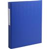 Exacompta - 54382E - 1 Raccoglitore Rigido Foderato Polipropilene - 2 Anelli Tondi 25 mm in Terza di Copertina - Dorso 40 mm - F.to Esterno 25.5x32 cm per A4 - Colore Blu