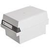 Han 966-11 - Contenitore per schede archivio, capacità: 800 schede, formato A6, in plastica, Grigio chiaro, 176 x 140 x 248 mm
