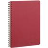 Clairefontaine 785322C collezione Age Bag Quaderno a spirale rosso - A5 14,8x21 cm - 100 pagine a quadretti piccoli - Carta Bianca 90 g - Copertina in carta Lustrée a grana grossa effetto cuoio