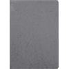 Clairefontaine 733065C collezione Age Bag quaderno a punto metallico grigio - A4 21x29,7 cm - 96 pagine rigate con margini - Carta Bianca 90g - Copertina carta Lustrée a grana effetto cuoio