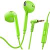 LUDOS ZENITH Auricolari In-Ear Cuffie, Cuffiette con Filo e Microfono, 2 Anni di Garanzia, Cuffie Isolamento Acustico, Cuffiette Cellulare, Jack 3,5 mm per iPhone, Apple, Samsung, Huawei - Verde
