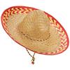 DEGUISE TOI Cappello Messicano Adulto in Paglia - Rosa - Taglia Unica
