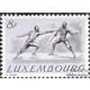 Prophila Collection Lussemburgo 500 MNH ** MNH 1952 Estate (Francobolli per i Collezionisti) Arti Marziali (Pugilato/Scherma/Lotta/Karate…)