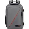 American Tourister Take2Cabin - Borsa da cabina Ryanair 25 x 20 x 40 cm, 24 L, 0,40 kg, Bagaglio a mano, Zaino aereo S Underseat, Grigio (Dark Grey)