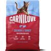 CARNILOVE Active Cat Salmon and Turkey Sterilised 2 kg salmone e tacchino, per gatti sterilizzati