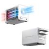 ORICO Disco rigido esterno Orico 8848U4 DAS Series, serie 4 alloggiamenti M.2 NVMe SSD, colore bianco