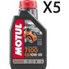 MOTUL Olio Motore Tagliando Moto Motul 7100 10W30 4T MA2 100% Sintetico 5 Litri