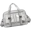 Chatonshen Borsa Tote Trasparente in PVC, Borsa Da Palestra Impermeabile in PVC per Spiaggia, Campeggio, Stadio, Concerto