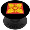 Aloha Gift Box Trapunta hawaiana modello Royal Hawaii Ali'i Island Heritage PopSockets PopGrip Adesivo