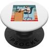 I gatti siamesi lavorano in ufficio dall L'ufficio domestico dei gatti siamesi lavora dall'ufficio PopSockets PopGrip Adesivo