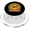 Half Marathon Humor Distance Running Ath Half Marathoner Fully Committed 13.1 - Medaglia divertente per corridore PopSockets PopGrip per MagSafe