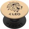 Leo Zodiac Star Sign Horoscope Leone Leone Segno zodiacale Geometrico Compleanno PopSockets PopGrip Adesivo