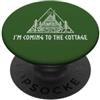 Dominus's Design I'm Coming To The Cottage Minimalist Line Art Hockey Romance PopSockets PopGrip Adesivo