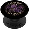 Dragon Fantasy Book Worm Bookish Book Lo Carino Cottagecore Dragons con libri Bookish PopSockets PopGrip Adesivo