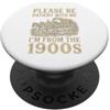 Timeless Era Wit Paziente con me, vengo dall'umorismo del carro del 1900 PopSockets PopGrip Adesivo