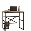 LBSIGN Scrivania Industrial Ferro E Legno 80x60x75H Rovere E Antracite Voyage