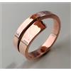 Artisan India Anello di guarigione minimalista in rame puro massiccio, fatto a mano, unisex...