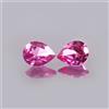 AAA Naturale Ceylon Zaffiro Rosa Loose Pera Gemma Taglio Combinato Paio 4x3 MM