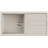Elleci Lavello cucina 100x51 cm 1 vasca da incasso in Granitek Bianco Soft | Elleci Best 480 LGB48039