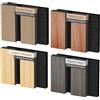 TONOR 4 Pack Pannelli Acustici in Legno, 10,5 x 7,5 x 2,1 cm Pannelli Decorativi da Parete Campione, Effetto Legno, per Isolamento Acustico, 4 Colori
