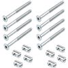 Schroovifix Set di montaggio con vite e dado trasversale, ricambio per 100108, 100514, compatibile con telaio per letto per bambini IKEA SUNDVIK e GULLIVER