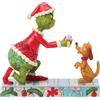 Enesco Figurina Grinch Dr. Seuss Di Jim Shore Con Max Un Osso Con Un Fiocco