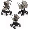 Foppapedretti Trio Spritz Leggero e Moderno con Passeggino, Navicella e Seggiolino Auto i-Size - Vanilla