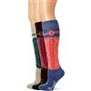 Wrangler - Calzini da donna Wild West da donna, confezione da 3 paia, blu/cachi/marrone, taglia M