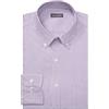 Van Heusen Camicia da Uomo Pinpoint Regular Fit a Righe con Colletto Abbottonato, Orchidea Selvatica, 17.5 Neck / 34-35 Sleeve