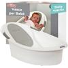 Nuby Vaschetta Bagnetto, Poggiatesta Morbido Antiscivolo, 0+ Mesi, Bianco