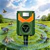 Bwaliffury Repellente per Gatti, Dissuasori per Piccioni, Ultrasonico Solare Alimentato Animale Deterrente e Flash LED, IP44 Impermeabile, 5 Modalità Regolabili per Martore Volpi Cani Procioni Conigli e Roditori