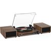 Udreamer Giradischi con 2 altoparlanti stereo doppio, giradischi vintage Bluetoo