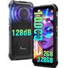 FOSSiBOT F110L-10000mAh Android 15 Rugged smartphone, 128 dB Altoparlante Telefo