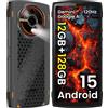 LAGENIO Panther 2 Rugged Smartphone Android 15, 12GB+128GB/1TB Espandibile, IP68