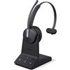 Yealink WH64 Cuffie wireless DECT e Bluetooth mono Teams con microfono, portata