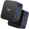 NiPoGi AK1PLUS Mini PC Ιntel Celeron N5030 (fino a 3,1 GHz) 12 GB RAM+256 GB SSD