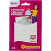 AVERY - Adesivi per vestiti, formato 45 x 13 mm