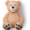 DE.CAR2 Maxi Peluche Orso Beige 150cm - Gigante e Morbido