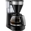 Melitta - Macchina da caffè con filtro Caraffa in vetro. 10 Tassen Nero - acciaio inossidabile.
