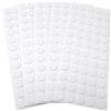 Adsamm® / 300 x feltrini autoadesivi ultrasottili/Bianco/ø 14 mm/Rotondo/piedini per mobili in feltro extra fine da 1.5 mm di spessore/pad protettivi per arredi