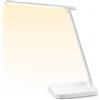 Unilux, Favorit, KAPA, lampada da scrivania a LED, pieghevole, 3 livelli di luce, controllo a sfioramento, porta USB, Colore Bianco