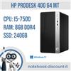 HP PC DESKTOP Hp ProDesk 400 G4 MT Cpu i5-7500 Ram 8 Gb DDR4 SSD 240Gb Win11Pro