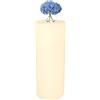 Kloris Colonna tonda cilindrica Sweet Table altezza 70 cm diametro 35 cm colore Crema Made in Italy