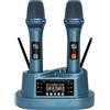 Microfoni wireless UHF ABS + custodia in metallo 1 per ora ricarica rapida per
