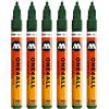 Molotow ONE4ALL 127hs # 225 marcatore, confezione da pezzi, 2 mm 2 mm future grün, 6 pezzi