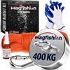 MAGFISHION Calamita Potente - Set di Magnete da Pesca - Forza di Trazione 400KG