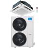 Midea Climatizzatore Condizionatore Midea Cassetta 4 vie Slim con griglia Breezeless R32 Trifase 48000 BTU MCD2-48HRFNX(GA) INVERTER Classe A++/A+
