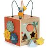 small foot Motor Dino, Activity Cube Made of FSC 100%-Certified Wood, for Ages 1