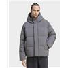 Adidas Mens adidas Giacca Con Cappuccio Piumino Helionic - Grigio, grigio